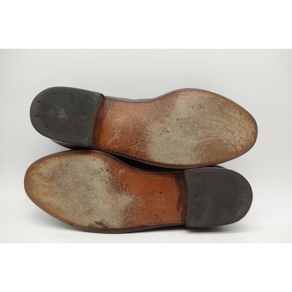 Brown Leather Smooth Ostrich Claw Leg Tassel Slip On Loafers Shoes Men\'s 10 D main image 9